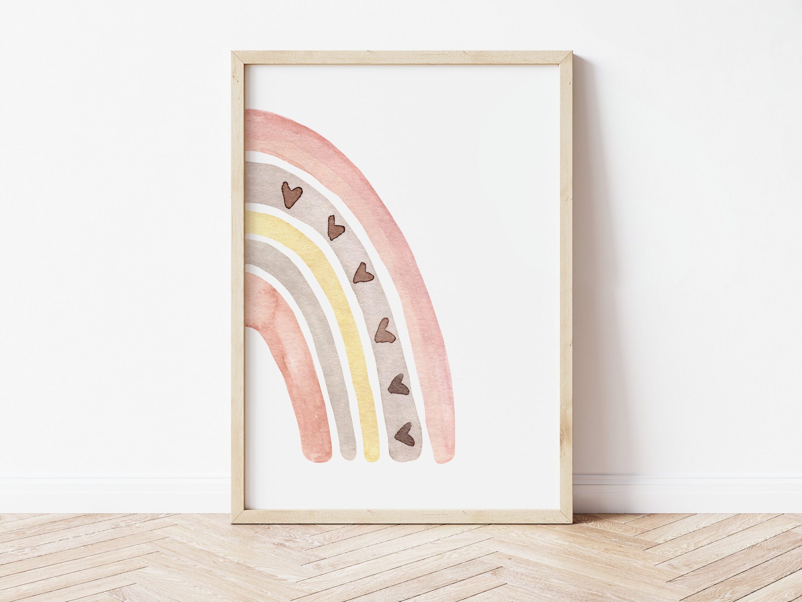 Personalised Rainbow with Initial Print - Set of 3 - Image 4