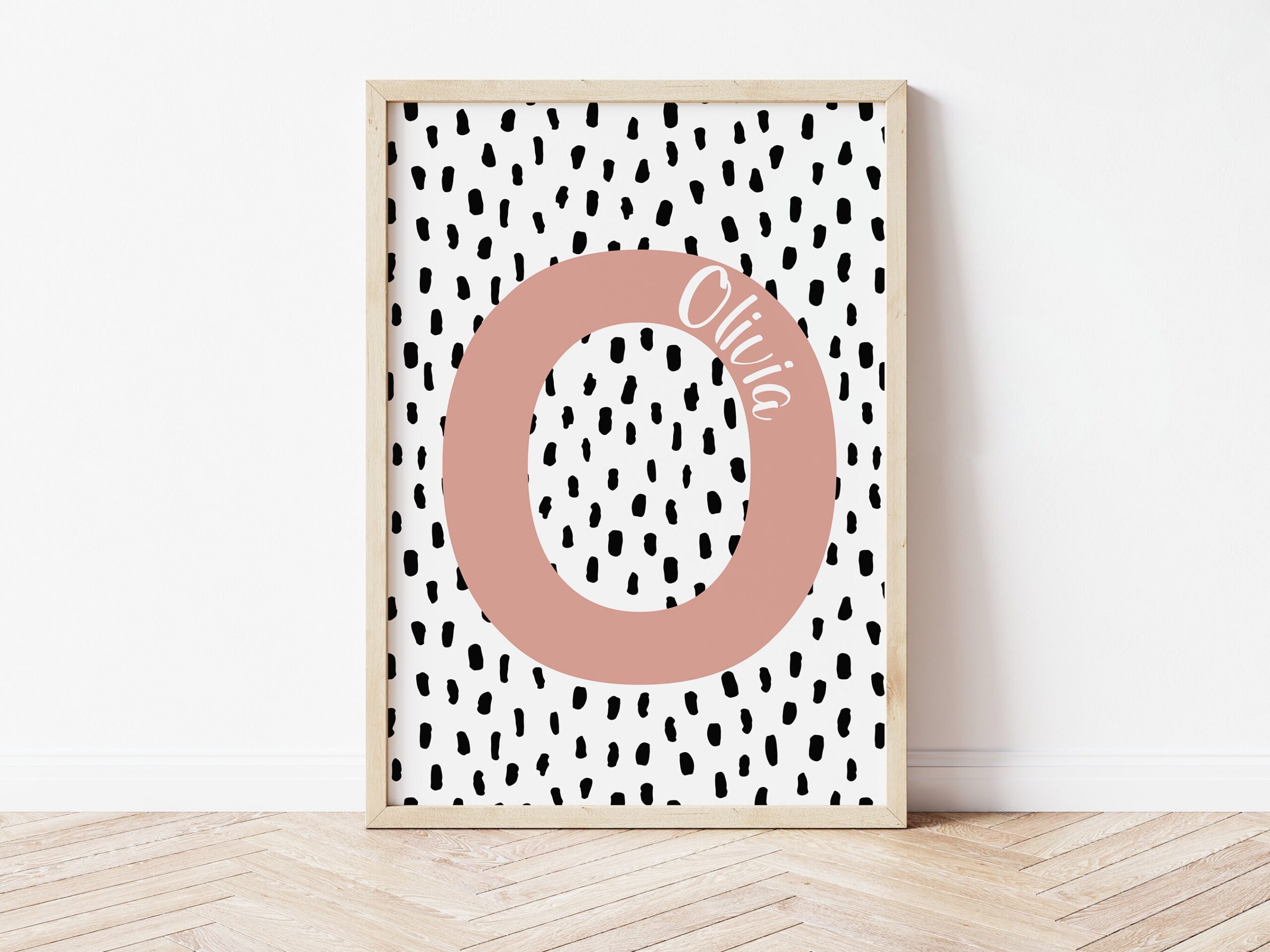 Personalised Rainbow with Initial Print - Set of 3 - Image 3